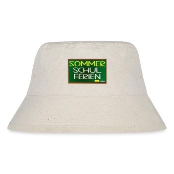 SOMMERSCHULFERIEN SCHULE - SOMMER - Stanley/Stella recycelter Bucket Hat - Naturweiß - Vorne