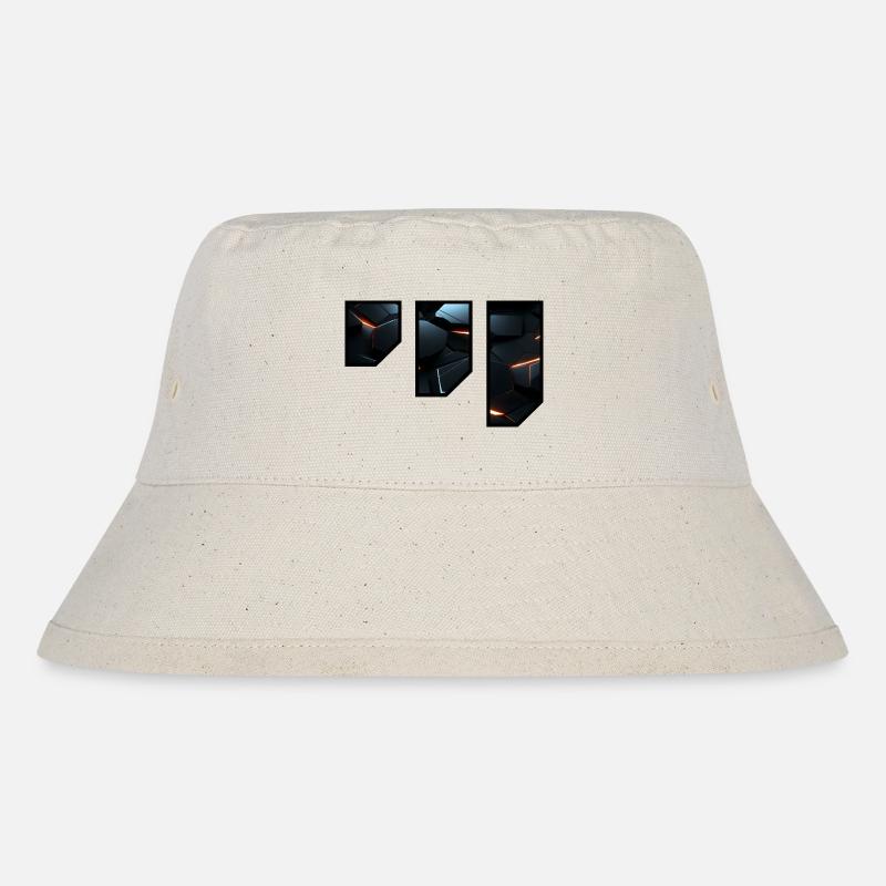 Futuristic Geometric Light Pattern - Stanley/Stella Recycled Bucket Hat - natural