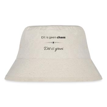 Powerful Quote | This is not Chaos This is Growth - Stanley/Stella Recycled Bucket Hat - natural - Front