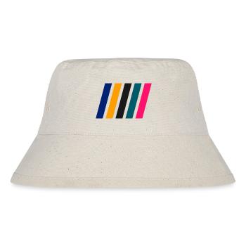 COLOR STRIPES I - Stanley/Stella recycelter Bucket Hat - Naturweiß - Vorne