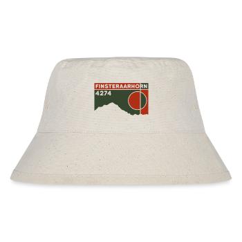 Finsteraarhorn Berner Oberland Skitour Wandern - Stanley/Stella recycelter Bucket Hat - Naturweiß - Vorne