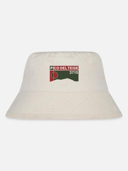 Pico del Teide Besteigen Wanderung Höhe Teneriffa - Stanley/Stella recycelter Bucket Hat - Naturweiß