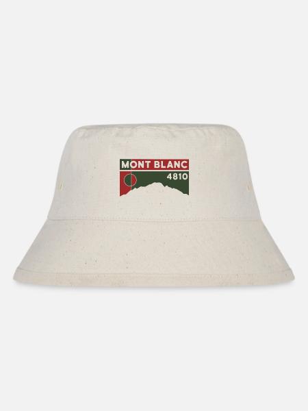Tour Du Mont Blanc 4810 Trekking Wandern Chamonix - Stanley/Stella recycelter Bucket Hat - Naturweiß