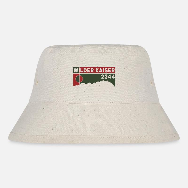 Wilder Kaiser Kaiserkrone Wandern Kitzbühel Tirol - Stanley/Stella recycelter Bucket Hat - Naturweiß