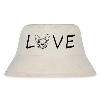 I love my French Bulldog - Stanley/Stella Recycled Bucket Hat - natural - Front