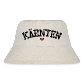 Kärnten Herz Schrift - Stanley/Stella recycelter Bucket Hat - Naturweiß - Vorne