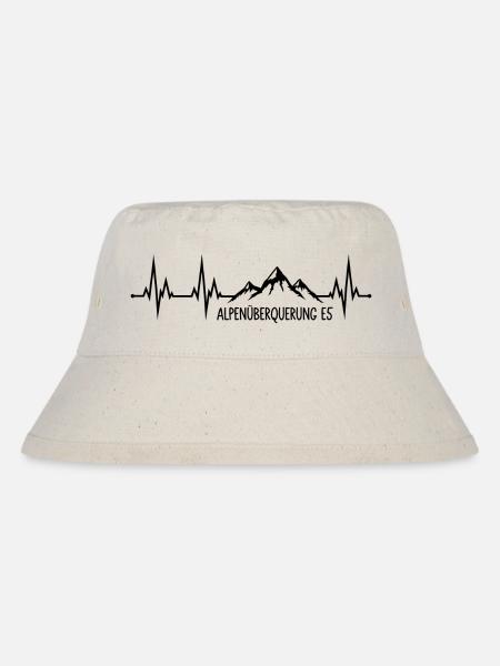 Alpenüberquerung E5 - Stanley/Stella recycelter Bucket Hat - Naturweiß