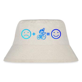 Klare Roadbike Botschaft - Stanley/Stella recycelter Bucket Hat - Naturweiß - Vorne