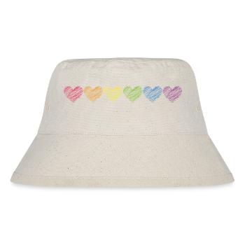 Pride Herzen Kritzelherzchen Regenbogenfarben - Stanley/Stella recycelter Bucket Hat - Naturweiß - Vorne