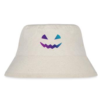 Halloween Pumpkin Design Face Disguise - Stanley/Stella Recycled Bucket Hat - natural - Front