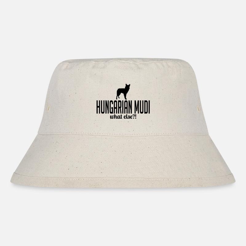 Hungarian Mudi what else Hundespruch Hunde - Stanley/Stella recycelter Bucket Hat - Naturweiß