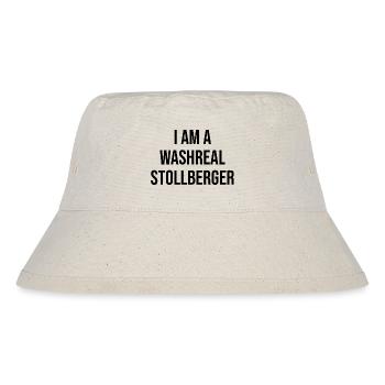 Ich bin ein Waschechter Stollberger - Stanley/Stella recycelter Bucket Hat - Naturweiß - Vorne