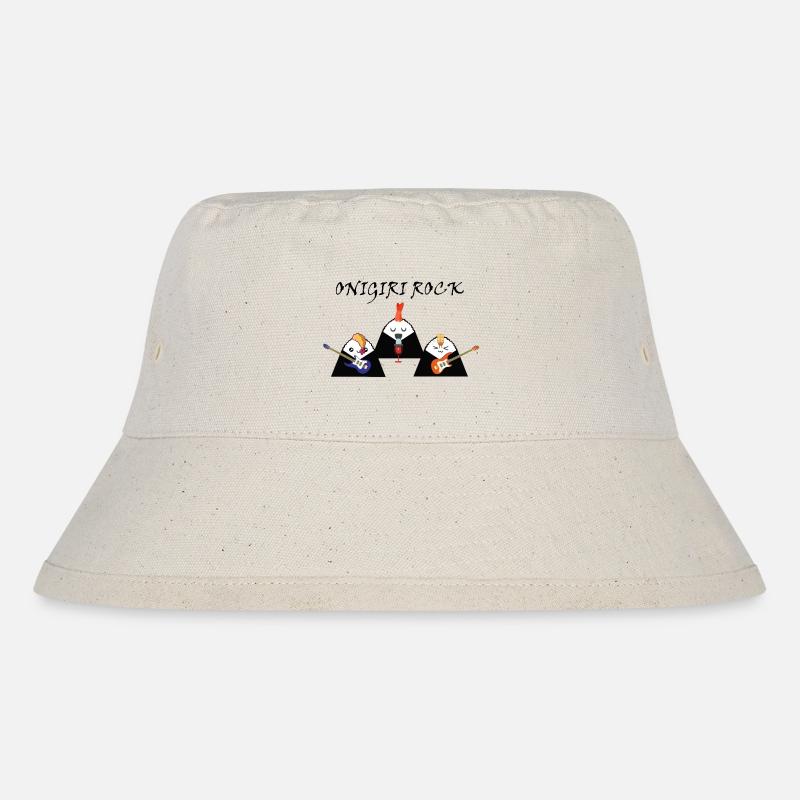 ONIGIRI ROCK - Stanley/Stella Recycled Bucket Hat - natural
