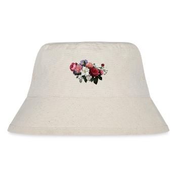Aquarell Blumen - Stanley/Stella recycelter Bucket Hat - Naturweiß - Vorne