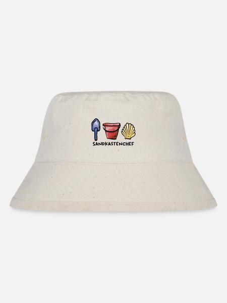 Sandkasten Chef / Spielzeug / Spielplatz / Sommer - Stanley/Stella recycelter Bucket Hat - Naturweiß