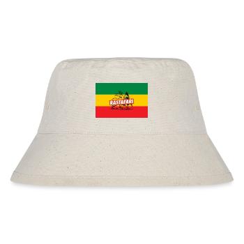 REGGAE FLAGGE - RASTA LION - JAH RASTAFARI - Stanley/Stella recycelter Bucket Hat - Naturweiß - Vorne