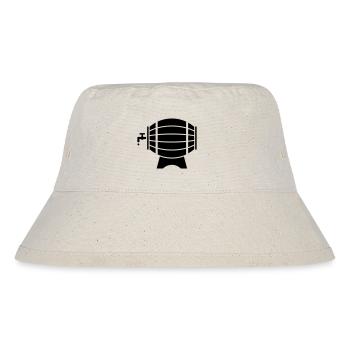 Bierfass / Weinfass / Fass (Black) - Stanley/Stella recycelter Bucket Hat - Naturweiß - Vorne