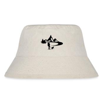 Berg Abenteuer Geschenk Spruch Bergsteigen Wandern - Stanley/Stella recycelter Bucket Hat - Naturweiß - Vorne