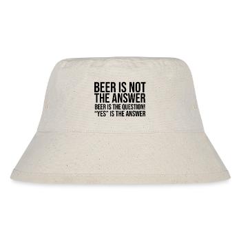 Bier Gerstensaft Alkohol Party - Stanley/Stella recycelter Bucket Hat - Naturweiß - Vorne