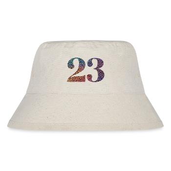 23. Geburtstag Leopard - Stanley/Stella recycelter Bucket Hat - Naturweiß - Vorne