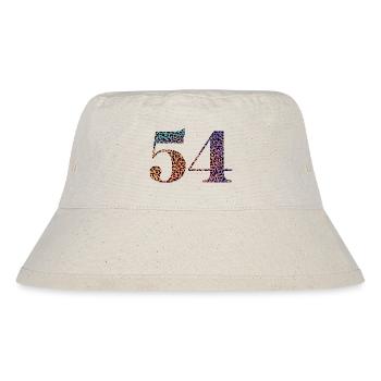 54. Geburtstag Leopard - Stanley/Stella recycelter Bucket Hat - Naturweiß - Vorne