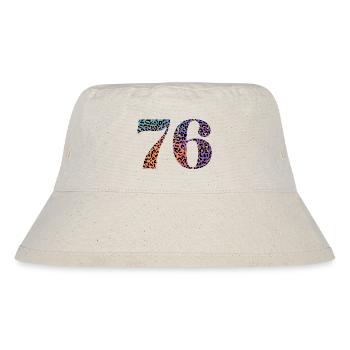 76th Birthday Leopard - Stanley/Stella Recycled Bucket Hat - natural - Front