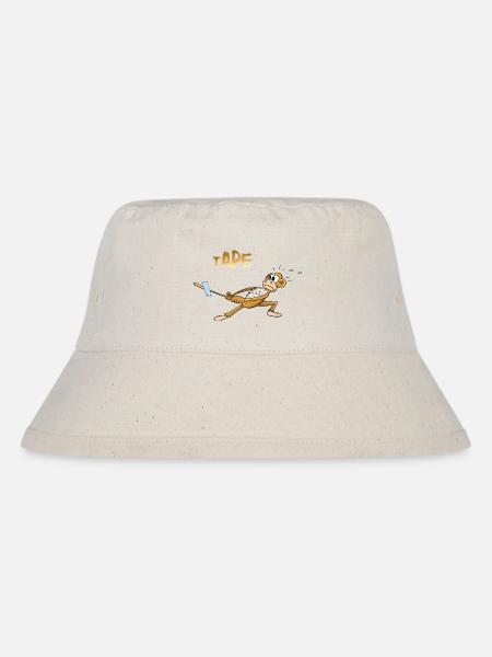 Humoristischer Affe mit Tape-Design - Stanley/Stella recycelter Bucket Hat - Naturweiß