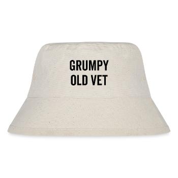 Mürrischer alter Tierarzt - Stanley/Stella recycelter Bucket Hat - Naturweiß - Vorne