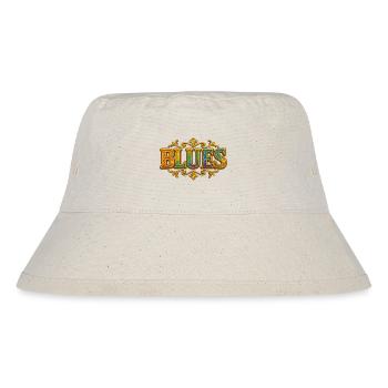 Blues with gold border and gradient - Stanley/Stella Recycled Bucket Hat - natural - Front
