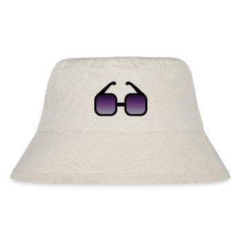 Black Gradient Sunglasses  - Stanley/Stella Recycled Bucket Hat - natural - Front
