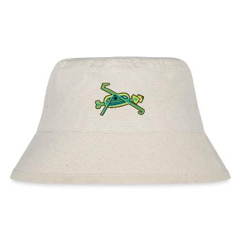 Glyphe "Kaleido-Auge" - Stanley/Stella recycelter Bucket Hat - Naturweiß - Vorne