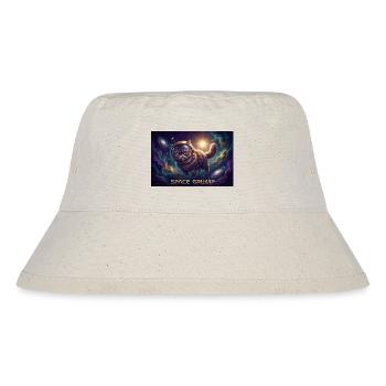 Space Grump Space Cat Neon - Stanley/Stella Recycled Bucket Hat - natural - Front
