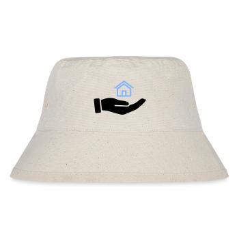 Hand holding house property - Stanley/Stella Recycled Bucket Hat - natural - Front