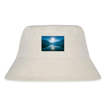 Spiegelnder Bergsee Hallstätter See - Stanley/Stella recycelter Bucket Hat - Naturweiß - Vorne