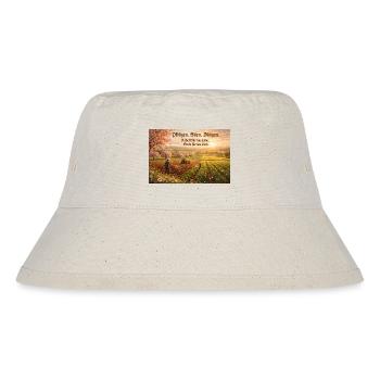 Historische Feldarbeit im Sonnenlicht - Stanley/Stella recycelter Bucket Hat - Naturweiß - Vorne