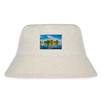 Schweriner Schloss im Sommer - Stanley/Stella recycelter Bucket Hat - Naturweiß - Vorne