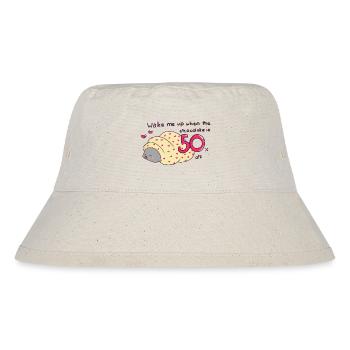 Wake me up when the chocolate is 50% off - Stanley/Stella recycelter Bucket Hat - Naturweiß - Vorne
