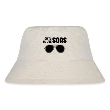 Either You Go Out or I'm Out - Claudy Focan - Stanley/Stella Recycled Bucket Hat - natural - Front