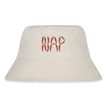 Chilischoten Nickerchen - Stanley/Stella recycelter Bucket Hat - Naturweiß - Vorne