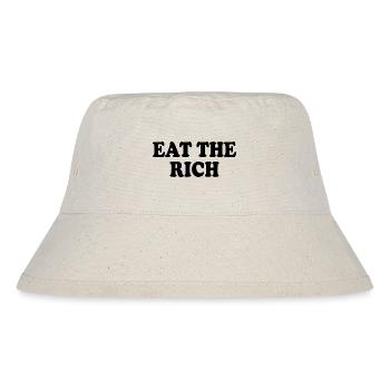 Eat the rich - Stanley/Stella Recycled Bucket Hat - natural - Front