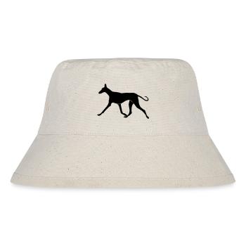 Laufender Podenco - Stanley/Stella recycelter Bucket Hat - Naturweiß - Vorne