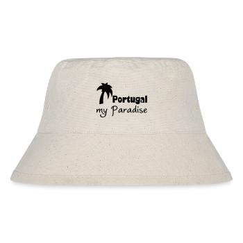 Portugal Paradise Urlaub Geschenk - Stanley/Stella recycelter Bucket Hat - Naturweiß - Vorne