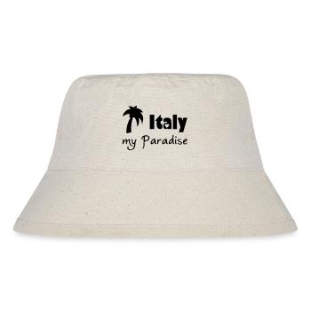 Italy Paradise Italien, Urlaub, Reise, Geschenk - Stanley/Stella recycelter Bucket Hat - Naturweiß - Vorne