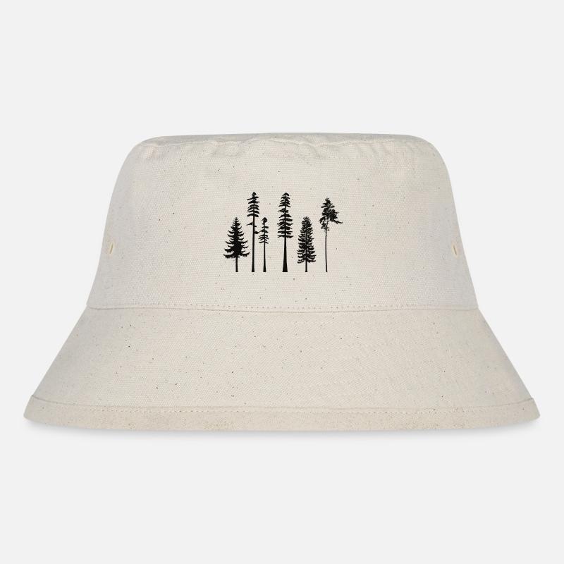 pine tree - Stanley/Stella Recycled Bucket Hat - natural