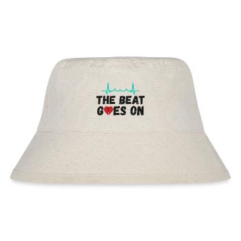 Operation am offenen Herzen - Herzschlag - Stanley/Stella recycelter Bucket Hat - Naturweiß - Vorne
