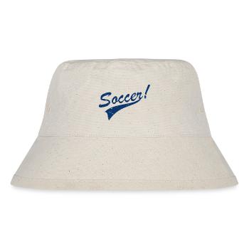 Vintage-Fußball - Stanley/Stella recycelter Bucket Hat - Naturweiß - Vorne