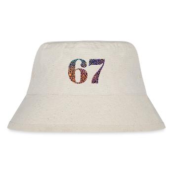 67. Geburtstag Leopard - Stanley/Stella recycelter Bucket Hat - Naturweiß - Vorne