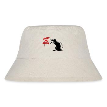 SHIRT ART SUCKS Rats Street Art - Stanley/Stella Recycled Bucket Hat - natural - Front