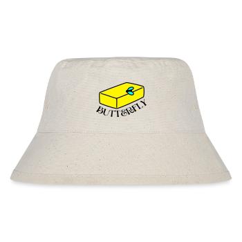 witzig-BUTTERFLY - Stanley/Stella recycelter Bucket Hat - Naturweiß - Vorne