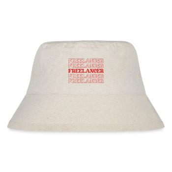 Freiberufler Freiberufler Selbständig Selbstständig - Stanley/Stella recycelter Bucket Hat - Naturweiß - Vorne
